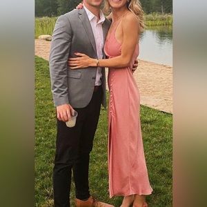 Pink silk Zara dress size small